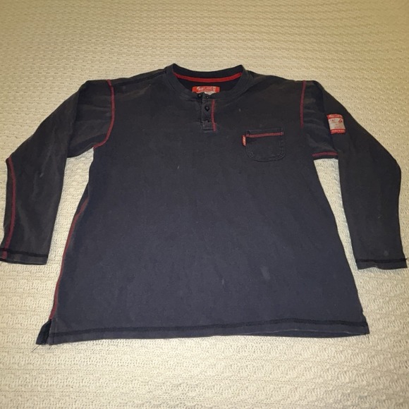 Portwest Other - Portwest‎ FR Bizflame Men's XXL Long Sleeve Navy Knit HRC 2 F1959 Fire Resistant